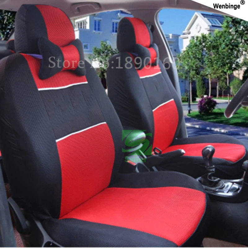(Front + Rear) Universal car seat cover for SEAT LEON Ibiza Cordoba Toledo Marbella Terra RONDA accessories auto stickers | Автомобили и