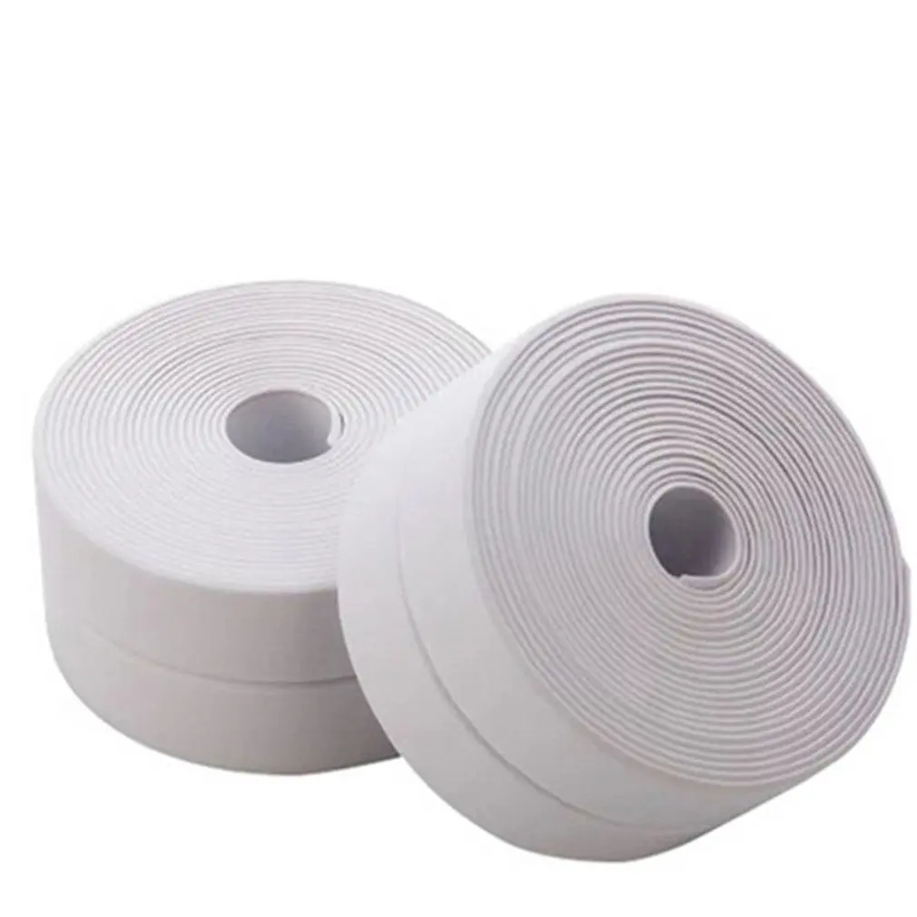 

Self Adhesive Kitchen Waterproof Mildew Proof Adhesive Tape Bathroom Toilet Wall Corner Line Sink Sealing Sticker 3.2m x 3.8CM