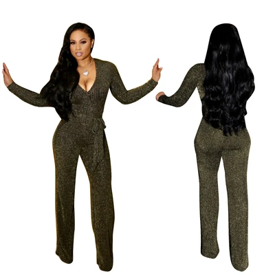 elegant gold jumpsuit