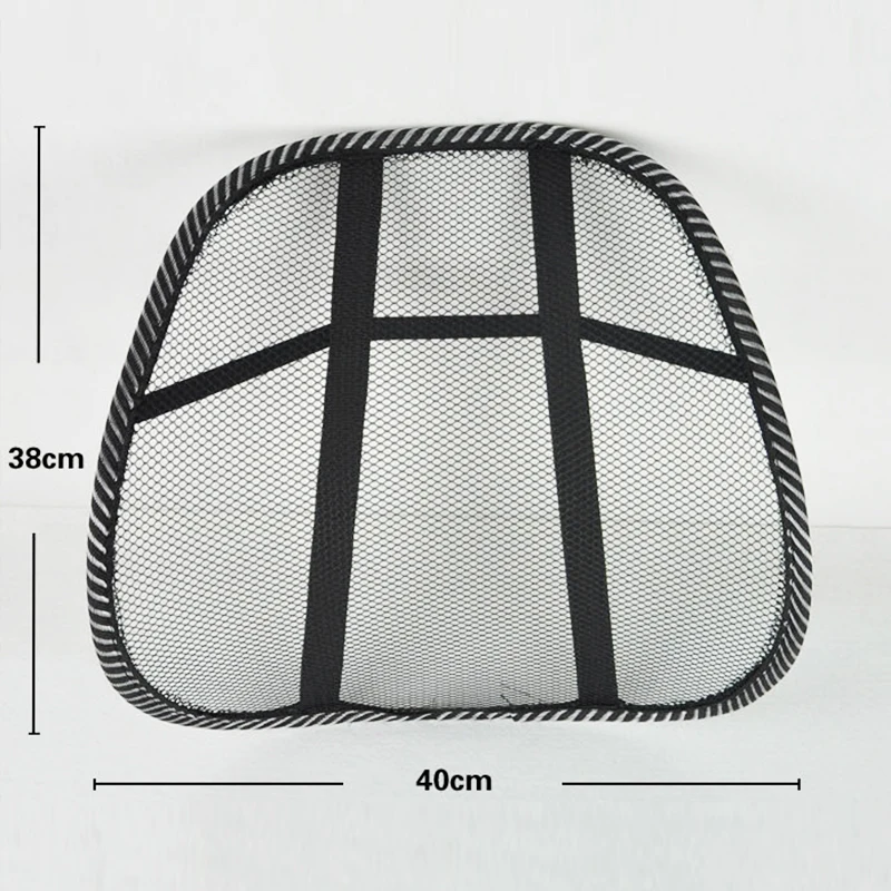 Universal Car Back Support Chair Massage Lumbar Support Waist Cushion Mesh Ventilate Cushion Pad For Car Office Home