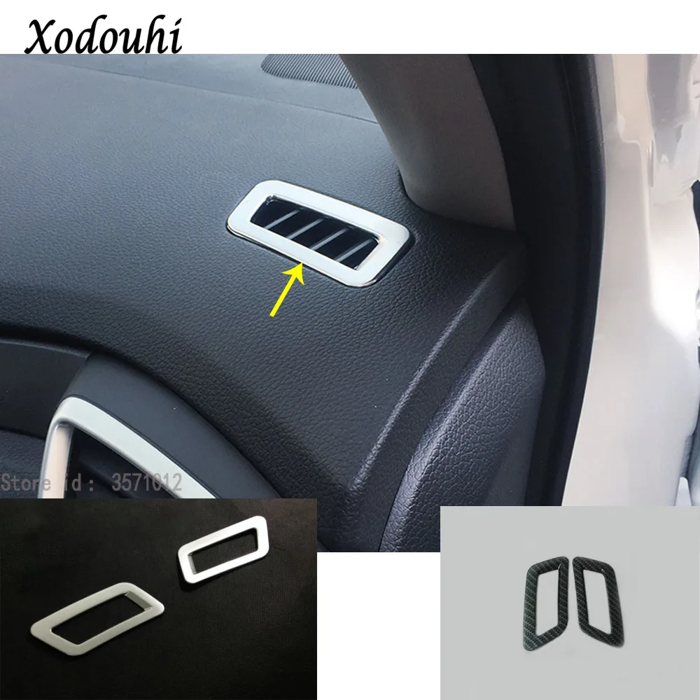

For Nissan X-Trail XTrail T32/Rogue 2017 2018 2019 car styling frame lamp trim front Air conditioning Outlet Vent molding 2pcs