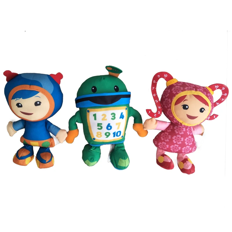 3 шт./лот 20 см команда Umizoomi Bot MILLI Geo плюшевые игрушки куклы мягкие для детей рождественские подарки
