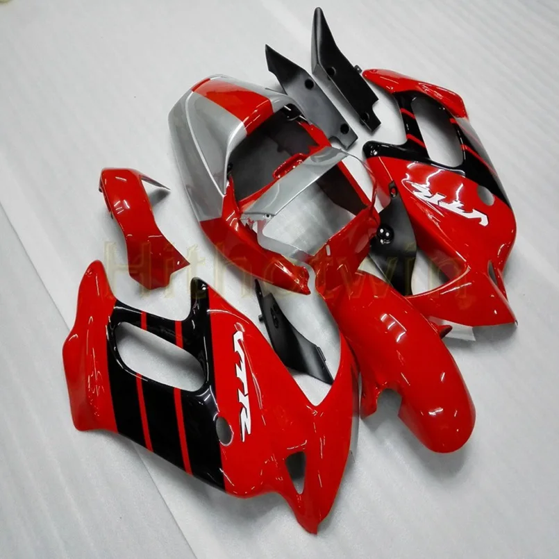 Пользовательские мотоцикла хомут для HONDA VTR1000F 1997 1998 1999 2000 2001 2002 2003 2004 2005 ABS Двигатель Обтекатель+ винты+ белый