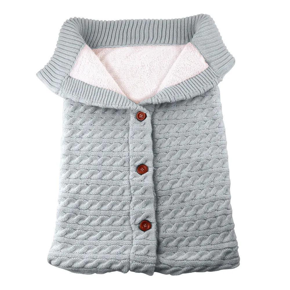 Зимняя одежда для новорожденных; вязаное крючком зимнее теплое одеяло; спальный мешок; коляска; Saco de dormir# YL1