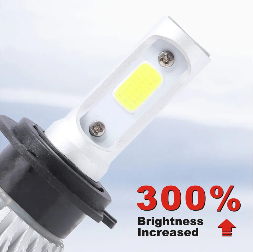DIC 5 пар S2 H11 H4 светодиодный лампы автомобиля фар H7 H1 H13 H3 H27 9005/HB3 9006/HB4 9007 подол