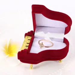 Креативное пианино кольцо серьга коробка упаковка шкатулка для ювелирных изделий кулон чехол для хранения подарочный чехол для свадьбы