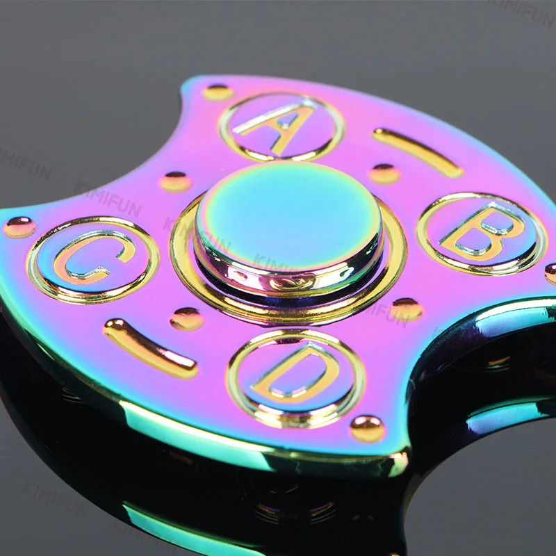 Abcd Colorful Finger Trispinner Fidget Kid Gift Fidget Spinnerr For