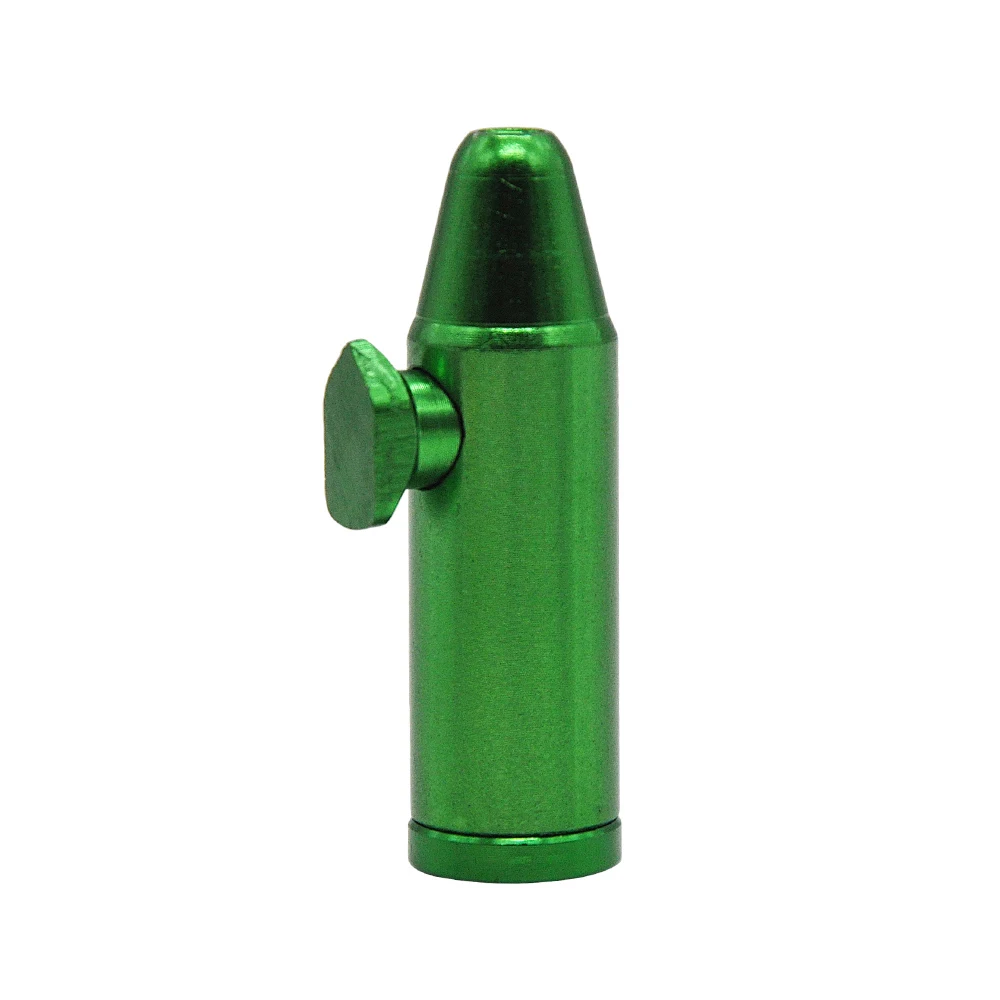 HORNET металлическая плоская/точечная пулевидная ракета нюхательный снортер нюхатель плоская/точечная кончики рта нюхатель - Цвет: green