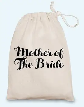 

Mother Of The Bride bridal shower Hen party pouches wedding favor gift Muslin bags Bachelorette Hangover recovery Survival kit