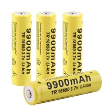 Cncool 3.7V 18650 Battery 9900mAh Rechargeable Battery Li-ion Lithium Bateria For LED Flashlight Torch Lithium Battery Drop ship ding li shi jia 4pcs 18650 battery 9900mah 3 7v rechargeable battery li ion lithium for flashlight torch headlight head batte