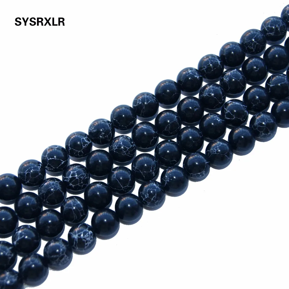 

Wholesale AAA+ Black Natural Stone Beads Turquoises For Jewelry Making DIY Bracelet Necklace Material 6/8/10/12 MM Strand 15''