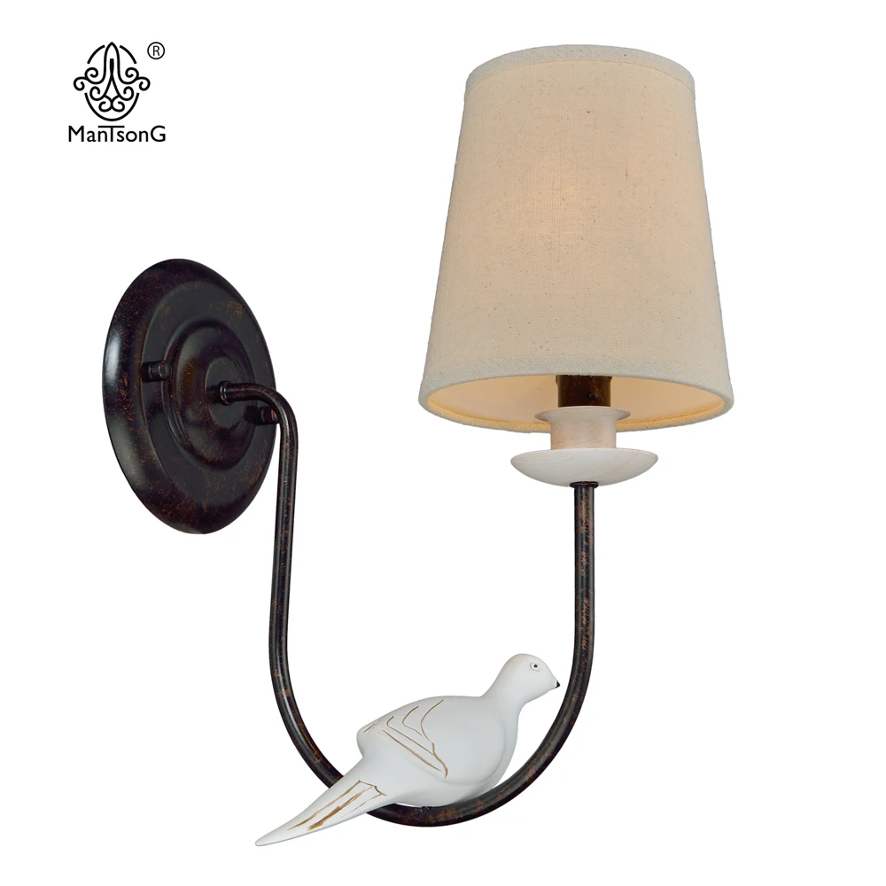 Modern Wall Light Bird Bedside Classical Vintage Sconce Wall Lighting