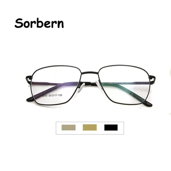 

Alloy Metal Eye Glasses Frames For Men Square Frames Male Spectacle Full Rim Light Optical Glasses Lunette De Vue