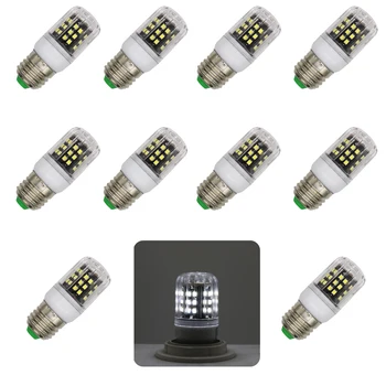 

10pcs/Lot AC 220V Chandelier Candle Spot Lampada 2835 SMD LED Corn Light LED Bulb E27 3W Bulbs LED Lamps LED For Indoor lighting