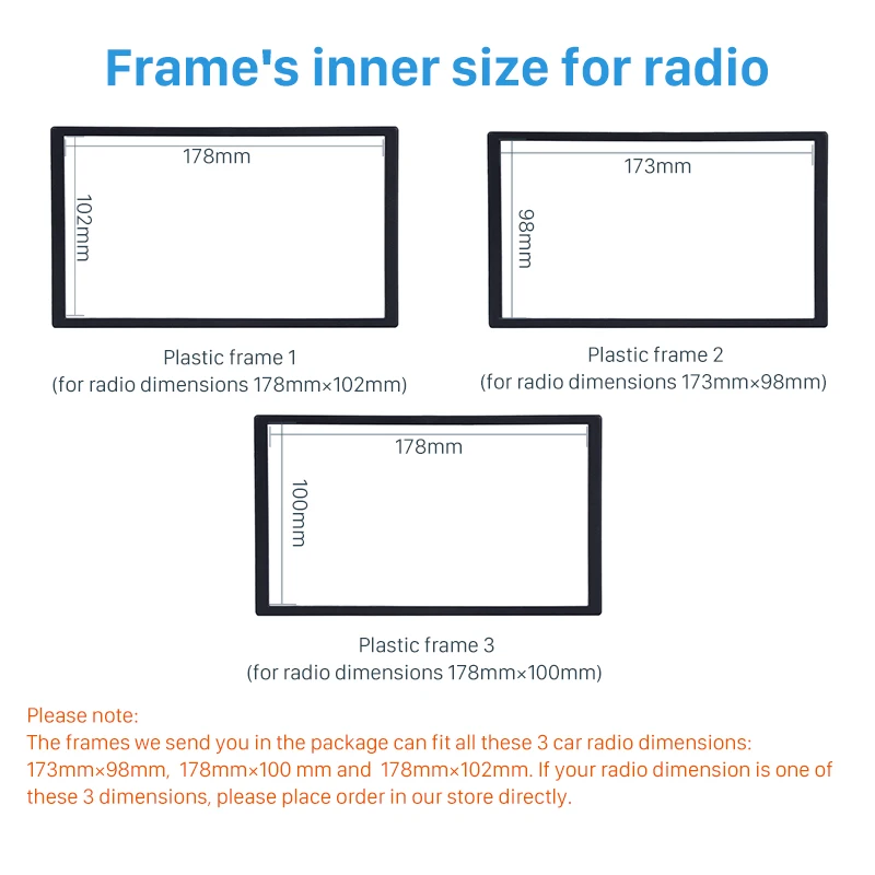 Seicane OEM 2 Din Автомобильная стереопанель рамка для 2014 Skoda Yeti 173*98 178*100 178*102 мм