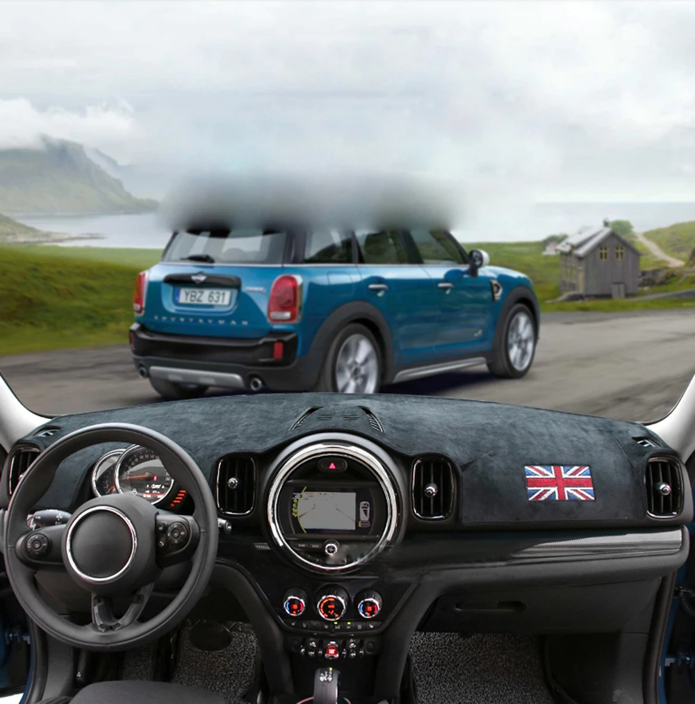 Для Mini Cooper One Jcw F55 F56 F60 Countryman F54 Clubman Приборная панель автомобиля антибликовые коврики ковровое покрытие защита центральной консоли