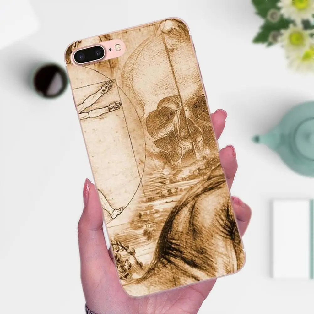 Итальянская художественная картина Leonardo Da Vinci для Galaxy J1 J2 J3 J330 J4 J5 J6 J7 J730 J8 2015 2016 2017