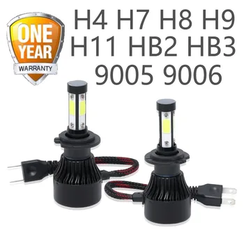 

2PCs H4 Car Headlight Bulb X7 H7 H8 H9 H11 Carlight 9005 9006 LED White Light 6500K 16000 Lumen Car Headlamp H4