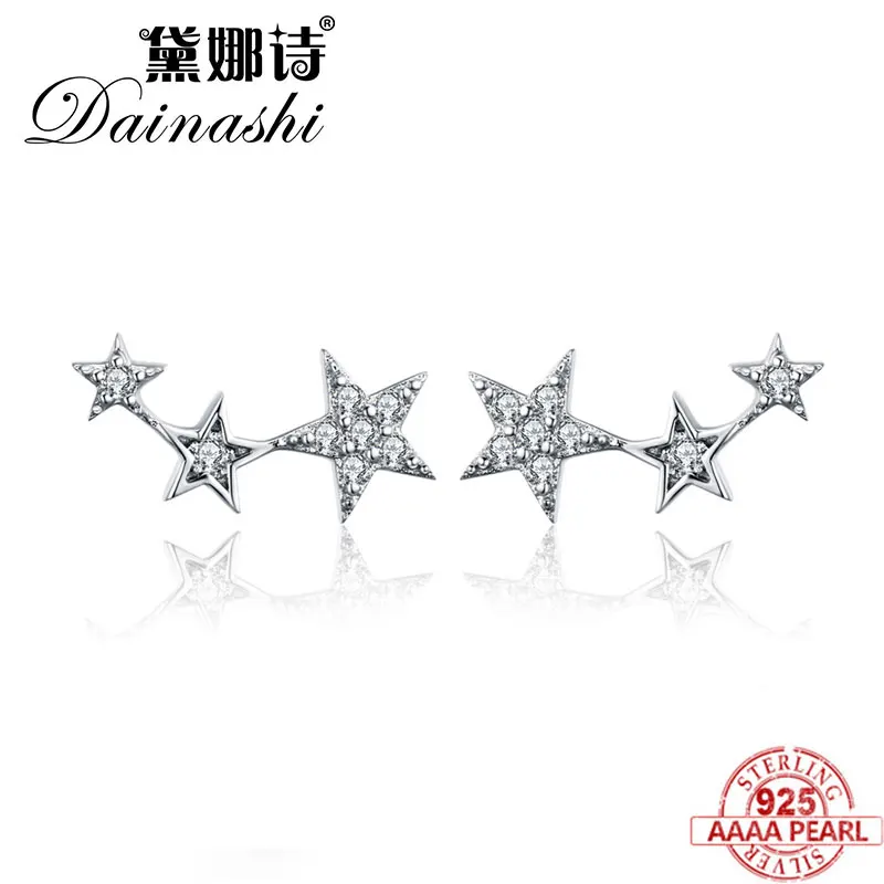 

Dainishi Hot Sale Stud Earring 925 Sterling Silver Gift Exquisite Stackable Star Stud Earrings For Women Earings Fashion jewelry