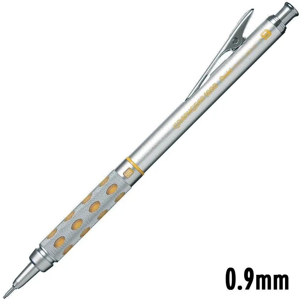 Pentel GraphGear 1000 Алюминий баррель высокое качество составление механический карандаш 0,3/0,5/0,7/0,9 офисные и школьные принадлежности
