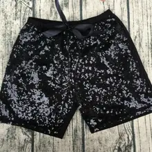 Новое поступление детские шорты золото сверкающие многоцветные Детские Обувь для девочек блестящие шаровары блесток Шорты для женщин Одежда для танцев