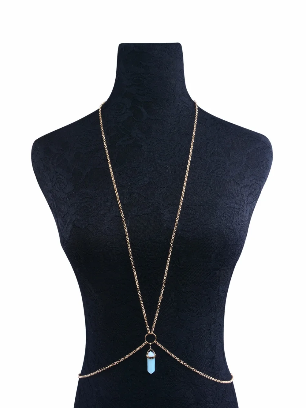 bikini bra chain harness bohemain body jewelry sexy breast chain women