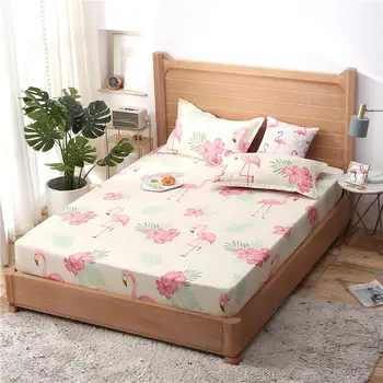 

Flamingo Girl Cover Bed Boy Mattress Cover Breathable Bed Cover Adult Child Mattress Protector Summer Sleeping Mat 2CDT-63002