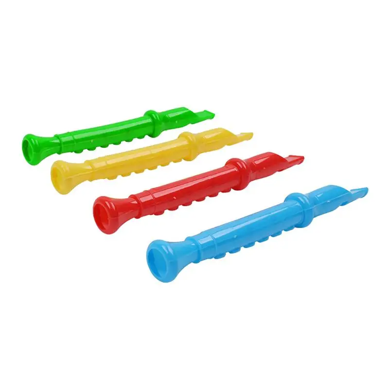 24pcs Whistles Beautiful Colorful Durable Sounds Toy Instrument for Toddler Kids