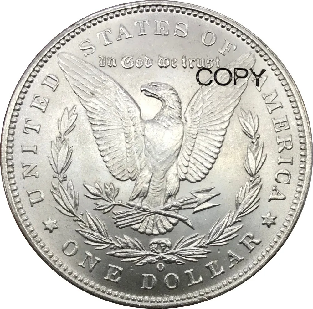 

United States of America 1887 o 1 One Dollar Morgan Dollar Cupronickel Silver Plated Copy Coins