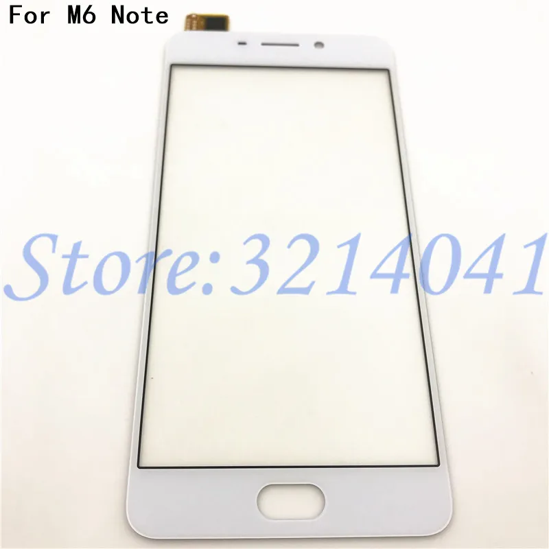 Протестировано высокое качество 5,5 дюйма для Meizu M6 Note сенсорный экран дигитайзер Датчик внешняя стеклянная панель объектива