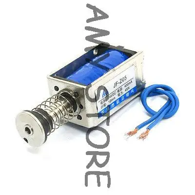 

JF-Z05 DC24V 400mA 45N/10 мм линейный толчок движения Электромагнитный Электромагнит
