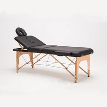 Professional Portable Spa Massage Tables Adjustable with Carrying Bag Salon Furniture Wooden Folding Bed Beauty Massage Table