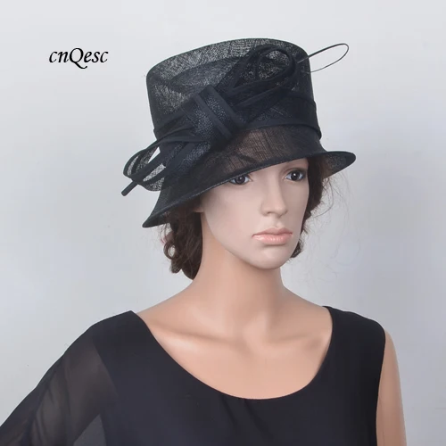 small brim wedding hats