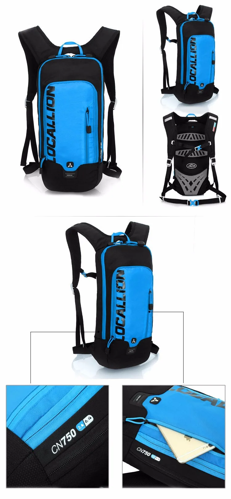 LOCALLION 10л гидратационный велосипедный рюкзак+ 1Л ТПУ сумка для воды, водонепроницаемая велосипедная сумка для скалолазания, походная сумка Mochilas для мужчин и женщин