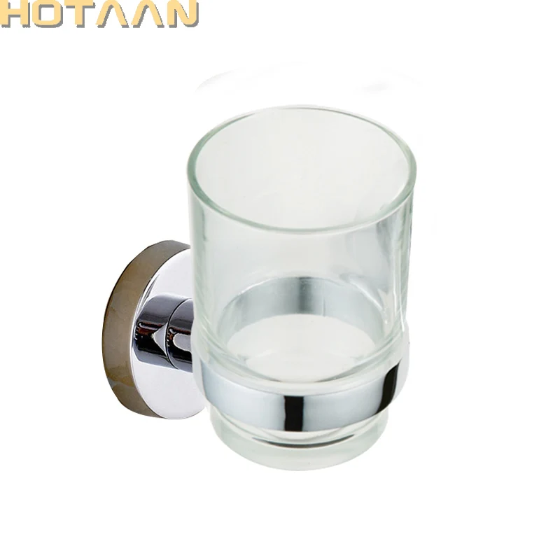 Держатели для чашек и стаканов из нержавеющей стали настенные аксессуары для ванной комнаты продукт хромированный цвет квадратный подстаканник YT-10997