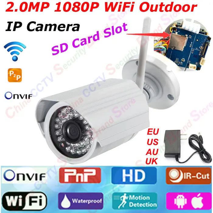 Best Home CCTV 2.0MP WiFi IP Camera 1080P Wireless Security IP cam SD