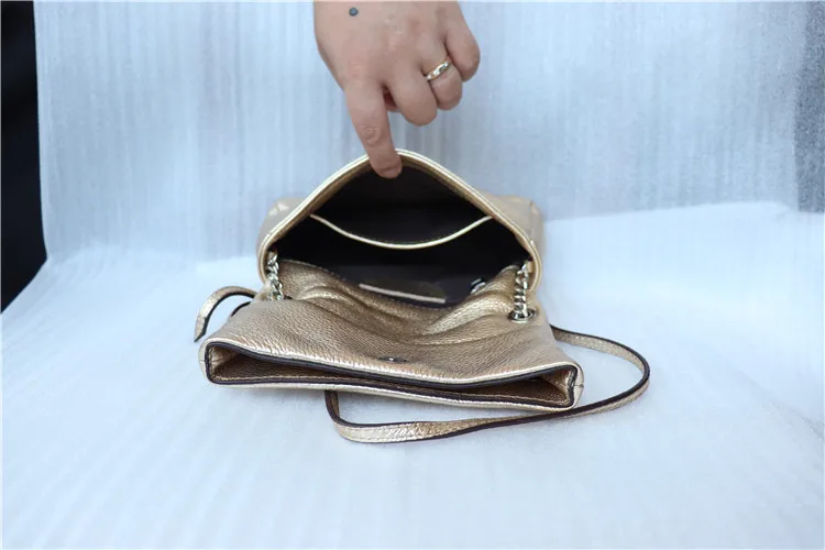 Mesul брендовая Золотая Сумка-Кроссбоди из натуральной кожи женские сумки-мессенджеры с цепочкой женская сумка через плечо маленький клатч Bolsos Mujer