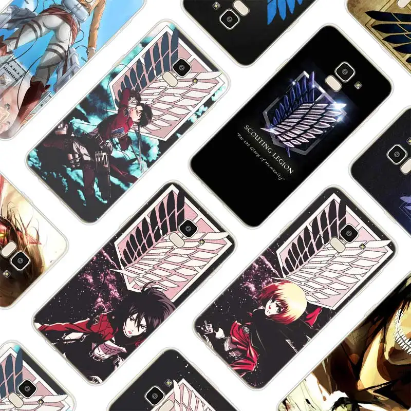 

Silicone Soft Phone Case Anime Japanese attack on Titan For Samsung Galaxy j8 j7 j6 j5 j4 j3 Prime Plus 2018 2017 2016