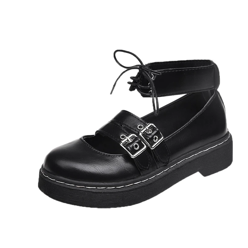 

New British wind women's shoes Harajuku style small leather shoes student casual flat shoes.