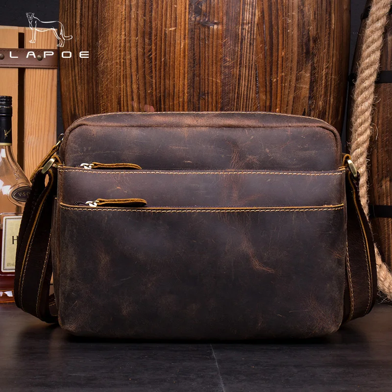 

Designer Handbags Men's Laptop Bag Male Genuine Leather Messenger Bags Men Travel School Bags Leisure Shoulder Bags Free Ship