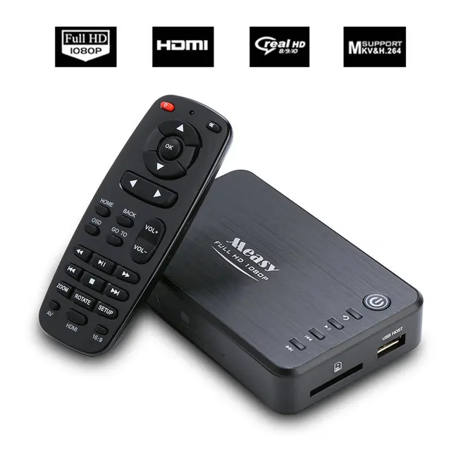 For Measy A1HD Multimedia Portable 3D HDD Player Full HD 1080P Player MKV H.264 HDMI USB HOST SD with Remote Control New Brand