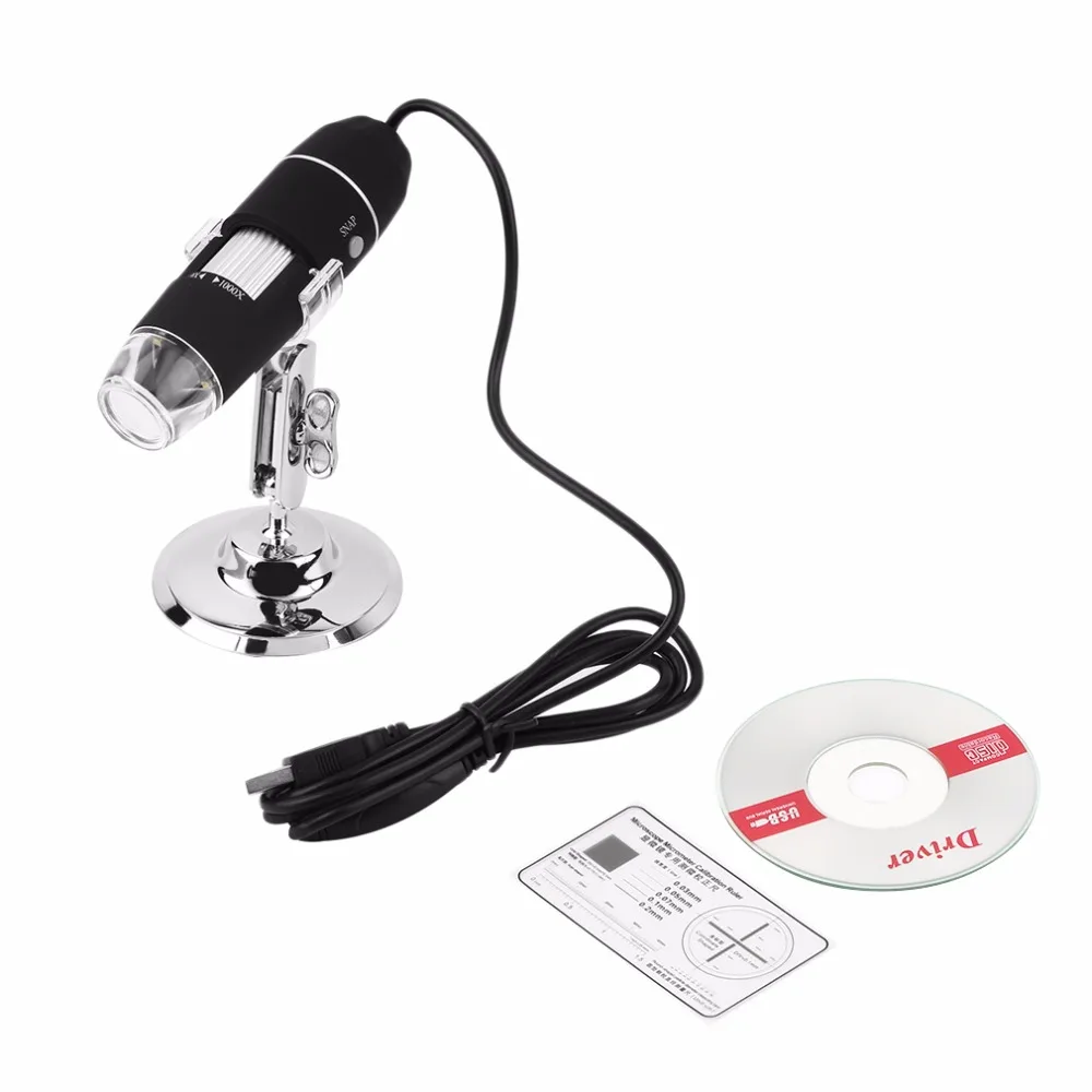 

8LEDs 1000X USB 0.3M Megapixels HD CMOS Sensor Digital Microscope Endoscope Magnifier Video Camera Stand