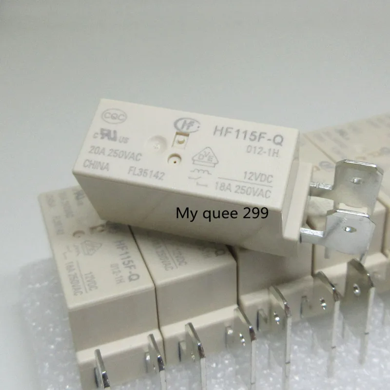 

Free shipping 10Pcs 100%Original New JQX-115F-Q HF115F-Q 012-1H JQX-115F-Q-012-1H HF115F-Q-012-1H 20A 12VDC RELAY