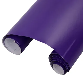 

Matte film Car Styling PVC Vinyl Wrap Purple Matte Decorative Auto Film Sheet For Car Truck Motocycle with size 20cmx30cm