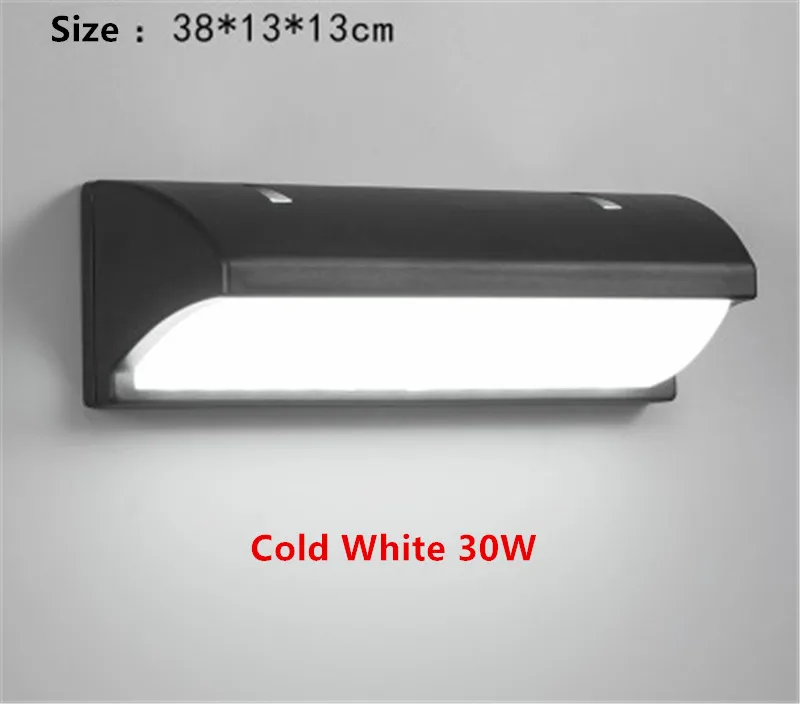 30W LED Wall Light Waterproof Porch Light Modern LED Wall Lamp Radar Motion Sensor Courtyard Garden Outdoor Light AC90~260V