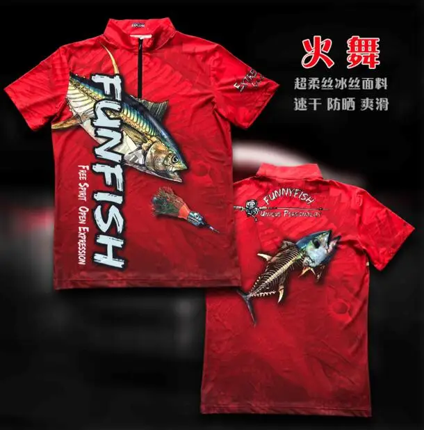 

2018 NEW Fishing clothes Short sleeve Sunscreen Breathable Anti mosquito Quick dry Anti-UV Ultrathin light summer Free shipping