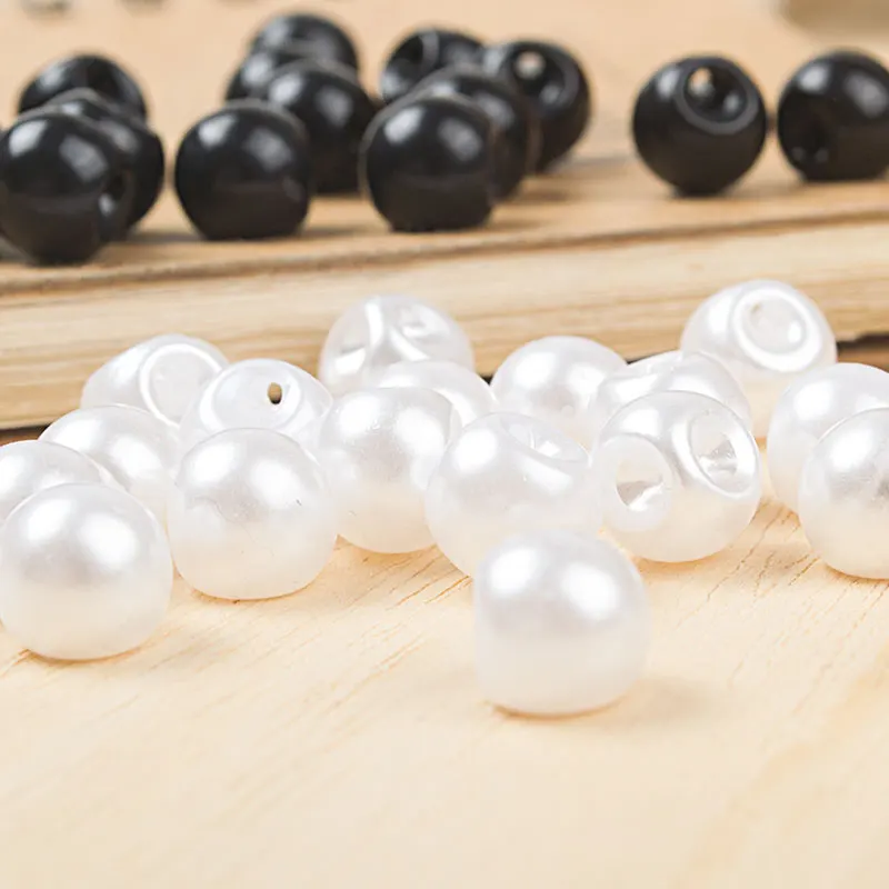 High-grade circular dark eye imitation pearls handmade button shirt buckle clasp 10mm ball | Дом и сад