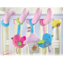 Спиральная игрушка для активного отдыха птица стиль новорожденный младенец плюшевые игрушки кровать коляска автомобиль игральные игрушки музыкальные детские погремушки подарок