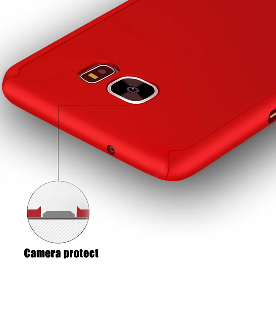 COQUEN 360 Full Cover Shockproof Phone Case For Samsung Galaxy S7 Edge S6 Full Body Case For Samsung S8 Note 8 9 S9 Plus Case On (6)