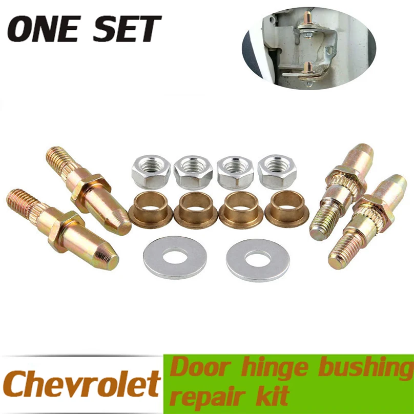 Plated Truck Suv Door Hinge Pins Bushing Repair Flat Washer Kit